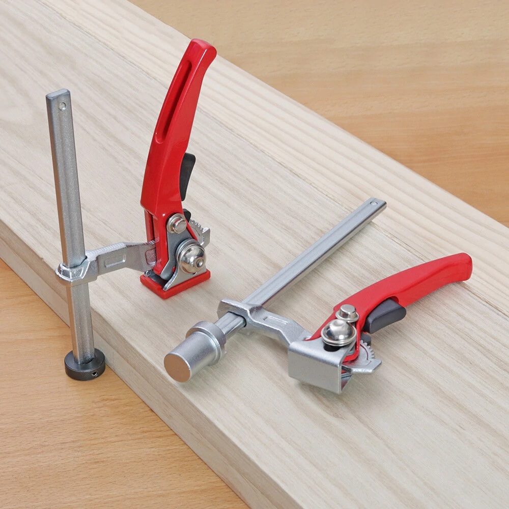 ENJOYWOOD 16mm/19mm/20mm/28mm MFT Table Workbench Quick Ratchet Bench Dog Hold Down Clamp Clip for 16mm/19mm/20mm/28mm Dog Holes