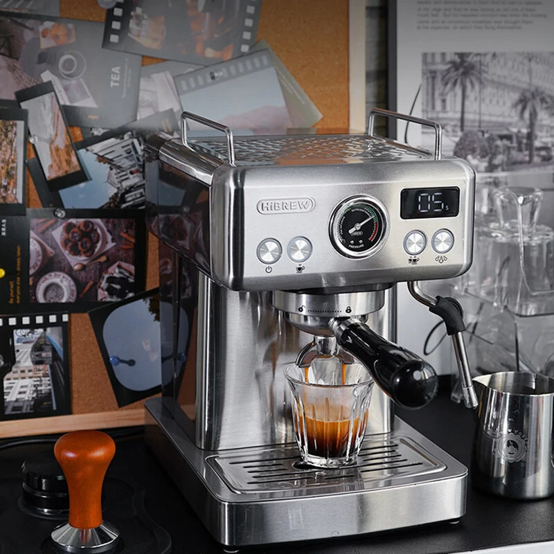 [EU Direct] HiBREW H10A 19Bar Semi Automatic Espresso Coffee Machine Temperature Adjustable 58mm Portafilter Cold/Hot Coffee Maker