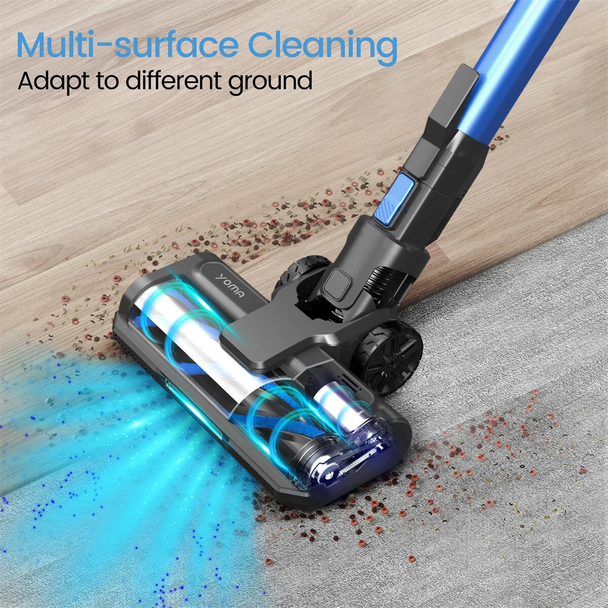 [EU Direct] INSE YOMA S11PRO Cordless Vacuum Cleaner 350W Brushless Motor 28KPA Suction Lightweight Design for Pet Hair 50 Min Runtime LED Crevice Tool
