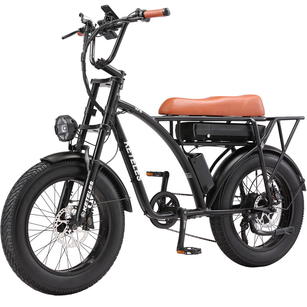 [EU Direct] KETELES KF8 Electric Bike 48V 23AH Battery 1000W Motor 20inches Tires 70-80KM Max Mileage 200KG Max Load Electric Bicycle