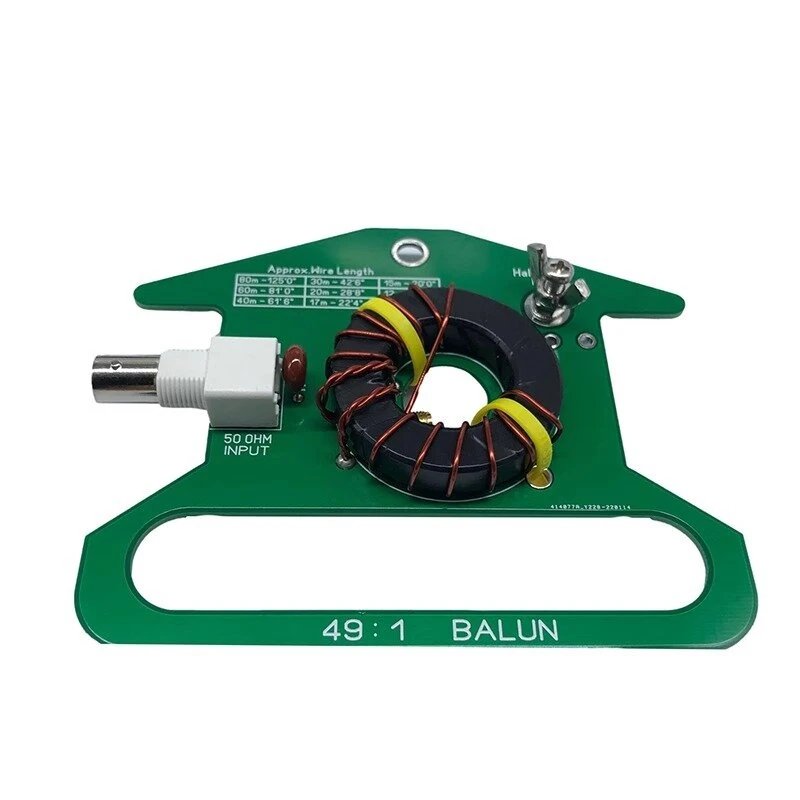 49:1 Balun Transformer HF Reception Antenna BNC Female Connector 5-35MHz Frequency Range 50W Power Rating Lightweight