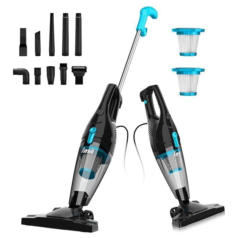 [EU Direct] INSE R3S Vacuum Cleaner Corded Stick  Powerful Suction 400W Motor Multipurpose 3 in1 Handheld Vacuum Cleaner