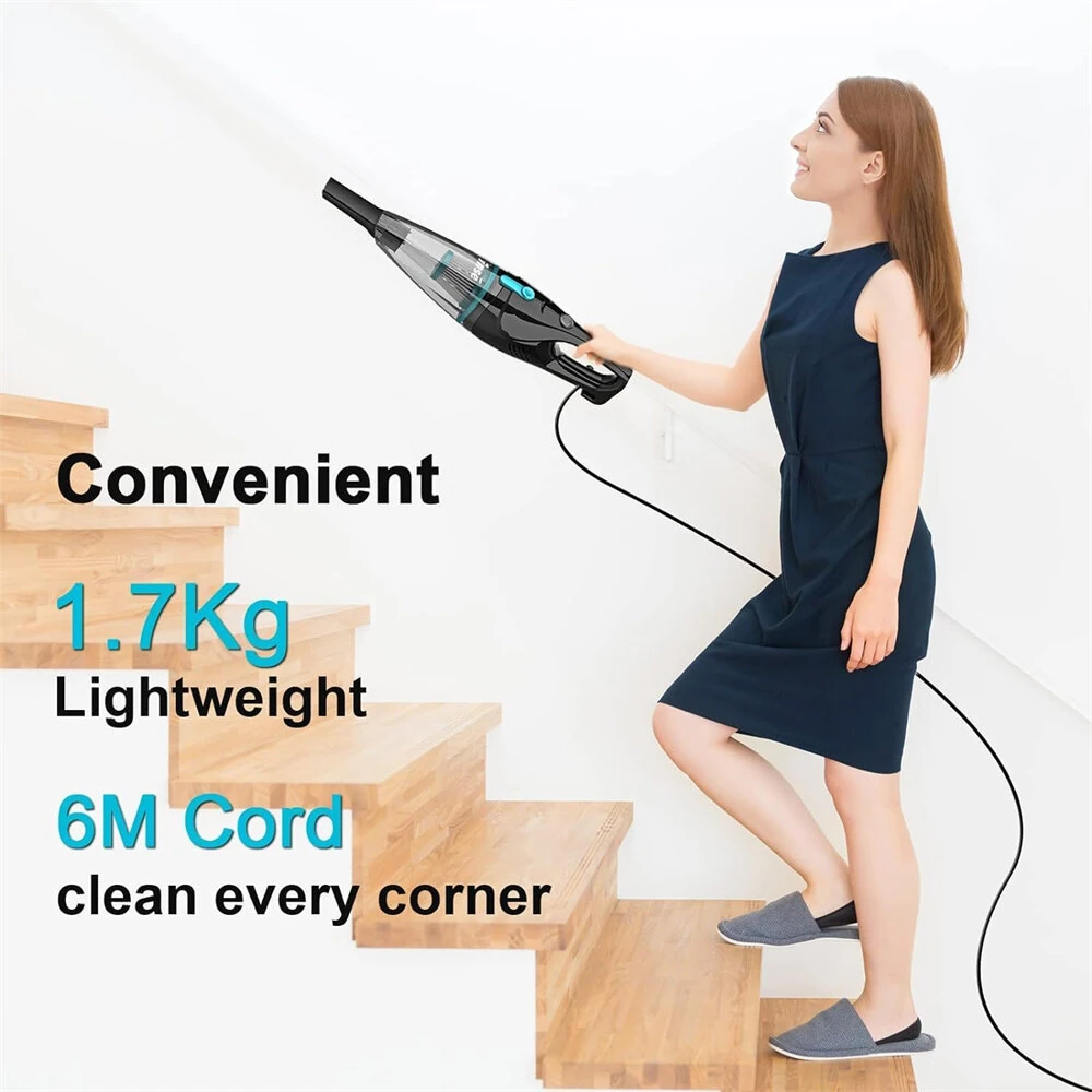 [EU Direct] INSE R3S Vacuum Cleaner Corded Stick  Powerful Suction 400W Motor Multipurpose 3 in1 Handheld Vacuum Cleaner