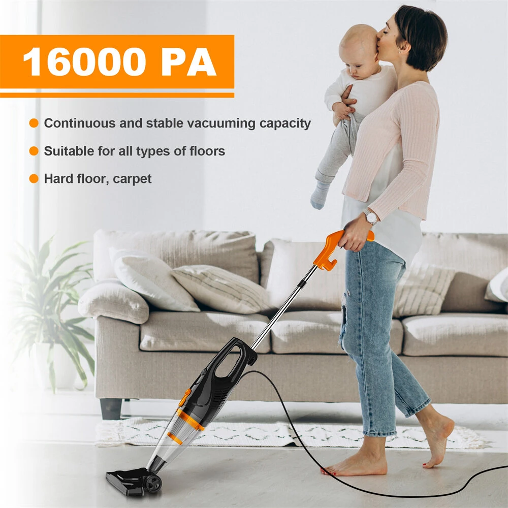 [EU Direct] INSE R3S Vacuum Cleaner Corded Stick  Powerful Suction 400W Motor Multipurpose 3 in1 Handheld Vacuum Cleaner