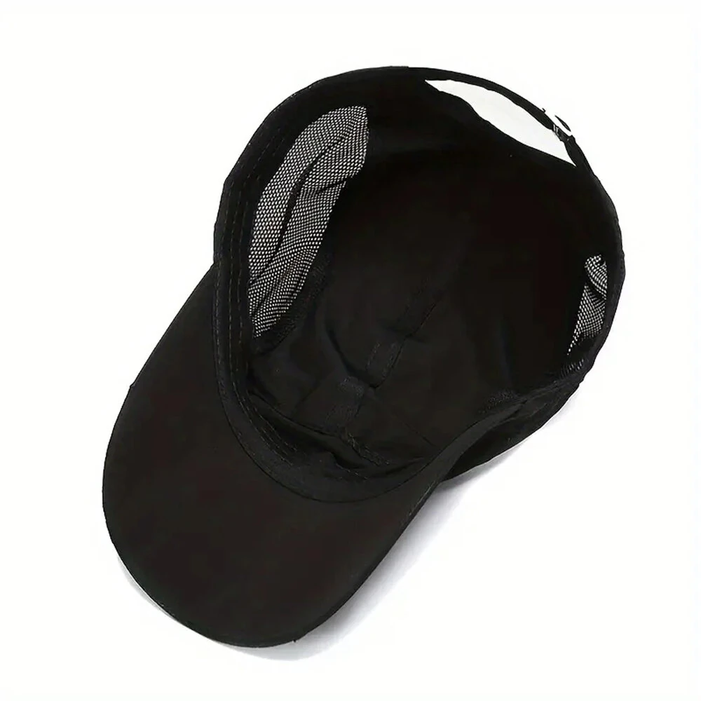 Men Lightweight Quick Dry Breathable Baseball Cap Cool Mesh Outdoor Sports Sun Protection Duckbill Cap for Summer Running Fishing Riding Travel