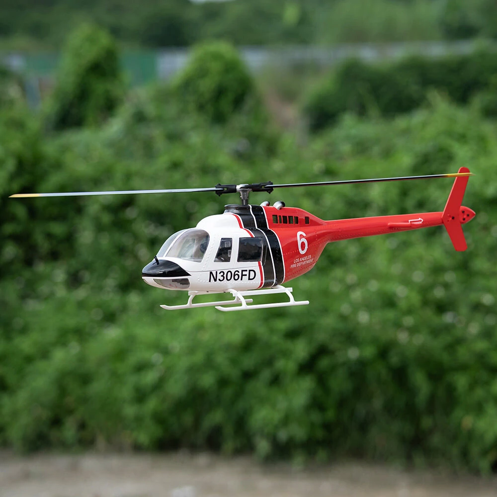 FLY WING Bell 206 V3  470 CLASS RC Helicopter With H1 Flight Controller GPS PNP / RTF