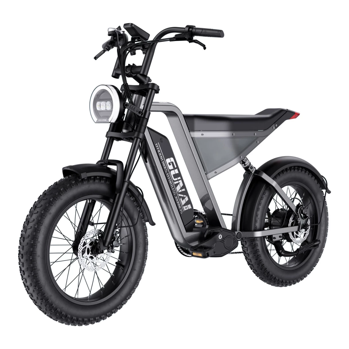 [EU DIRECT] GUNAI-Y Electric Bike 48V 18AH Battery 1000W Motor 20inches Tires 70-90KM Max Mileage 150KG Max Load Electric Bicycle