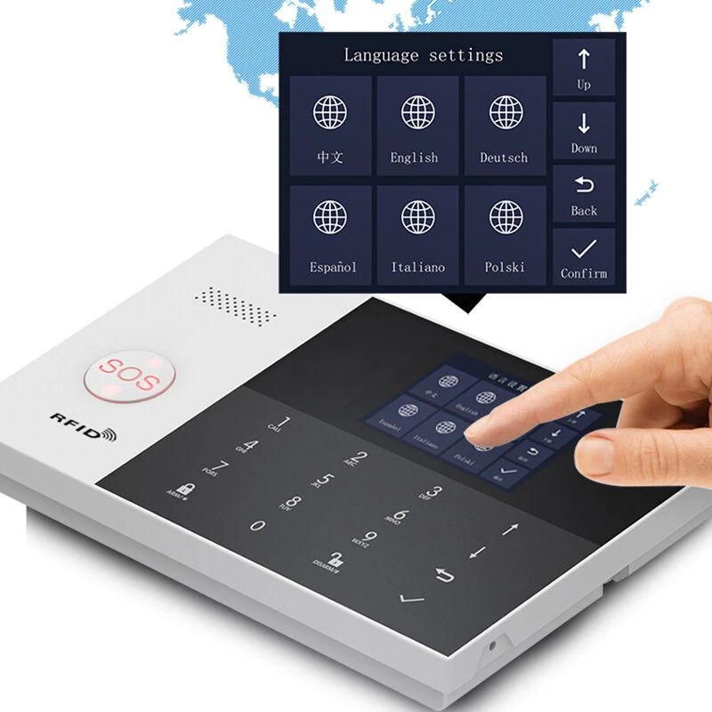 PGST PG-105 Tuya Smart GSM Wifi Alarm System for Home Wireless Security Alarm House Smart Life App Control Work with Alexa