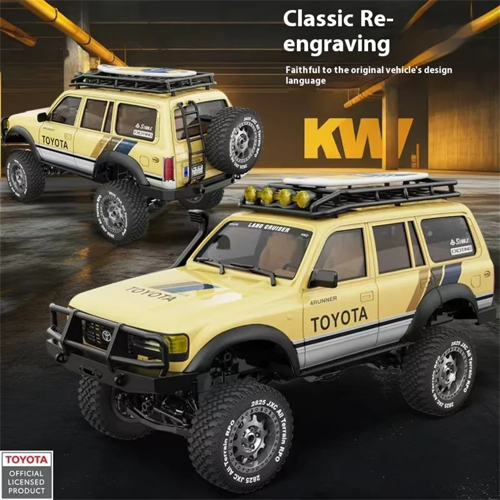 JXC C5826 RTR 1/12 2.4G 4WD RC Car for TOYOTA  Land Cruiser LC80 Rock Crawler Off-Road Climbing Truck Two Speed Full Proportional LED Light Vehicles Models Oil Filled Shocks Toys