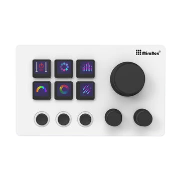 Mirabox N3 StreamDeck Global Edition Stream Deck Screen Knob Live Broadcast Visual Editing Design 6 key Integrated Controller Custom Keyboard Mini Visual Keypad