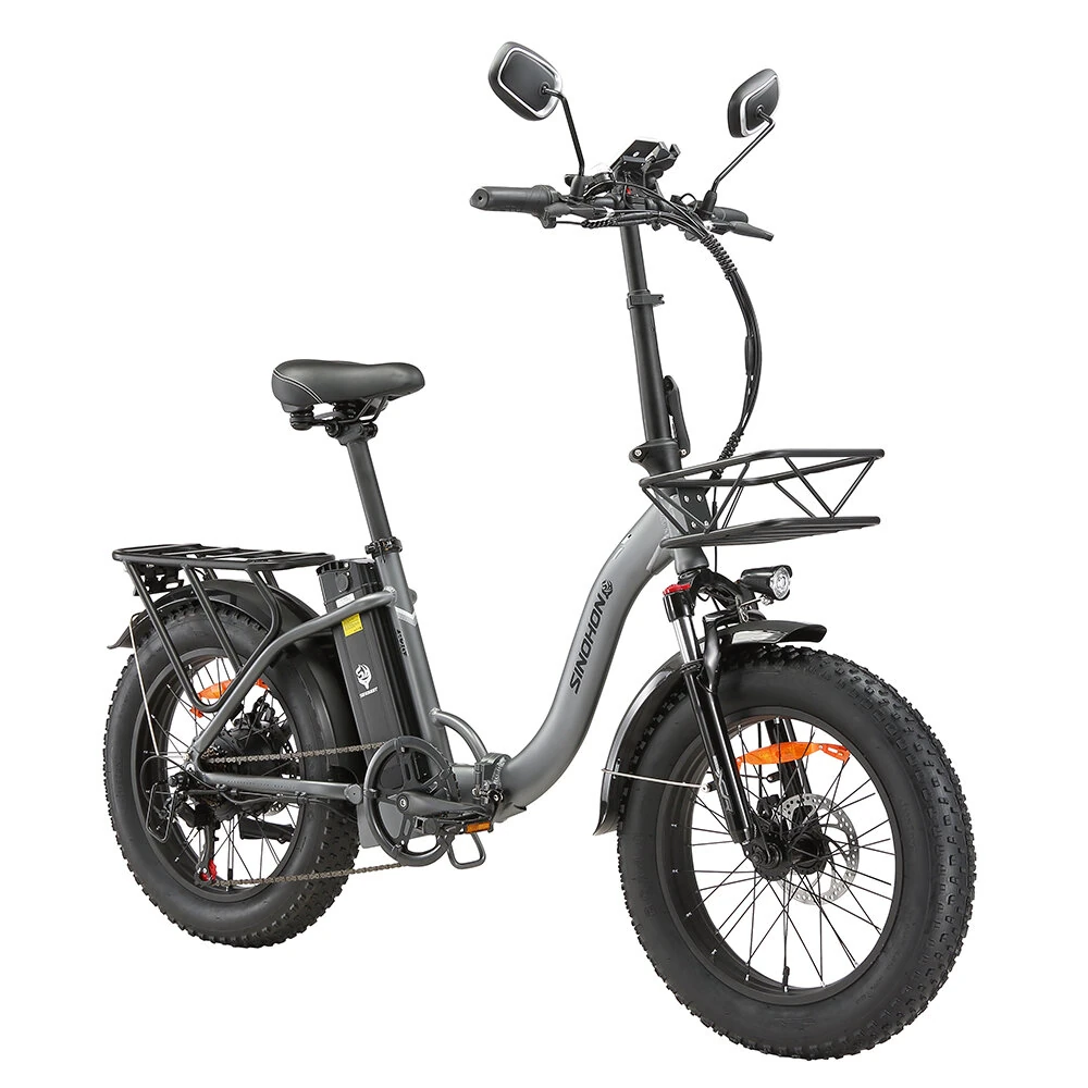 [EU DIRECT] SINOHON B20 Electric Bike 48V 15AH 750W Motor 20inch 80-100KM Max Mileage 150KG Max Load Electric Bicycle ONESPORT OT16 ENGWE L20 SE Samebike CY20 CMACEWHEEL Y20 Samebike C05 PRO FaFrees F20 VAKOLE Y20
