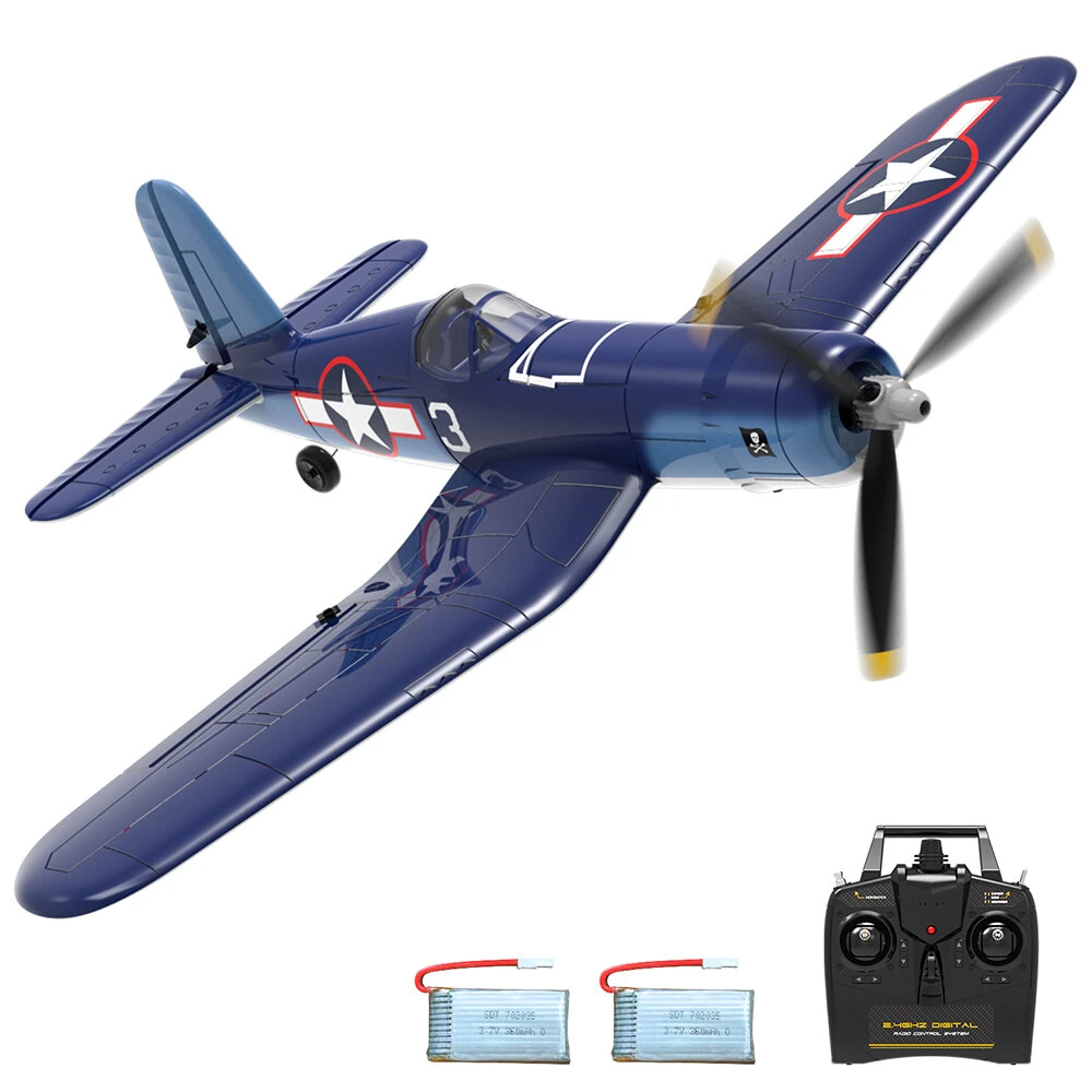 Eachine Mini F4U V2 EPP 400mm Wingspan 2.4G 6-Axis Gyro One Key Return Aerobatic Indoor RC Airplane Trainer Fixed Wing BNF/RTF for Beginner