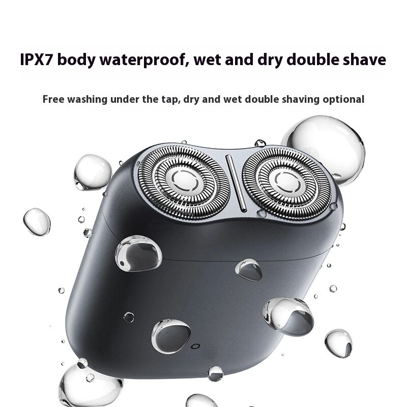 XIAOMI Mijia S200 Electric Shaver for Men Dual-Ring Blades IPX7 Waterproof Smart Sensor Type-C Rechargeable Compact Travel Razor