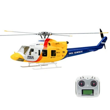 FLY WING Bell-412 V4 470 Class 2.4G 6CH Brushless Motor Military Rescue RC Helicopter RTF