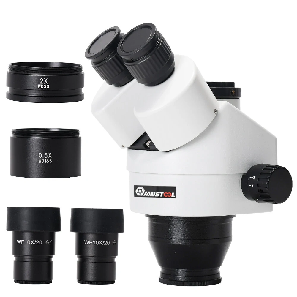 MUSTOOL 3.5X 7X 45X 90X Double Boom Stand Zoom Simul Focal Trinocular Stereo Microscope+41MP Camera Microscope For Industrial PCB Repair