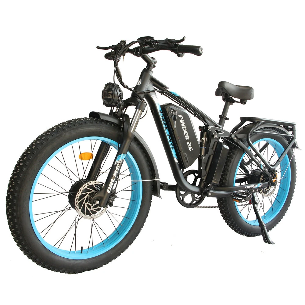 [EU DIRECT] ORLMS V3 Electric Bike 52V 25Ah Battery 1000W*2 Dual Motors 26inch Tires 80-120KM Mileage Range 150KG Max Load Electric Bicycle