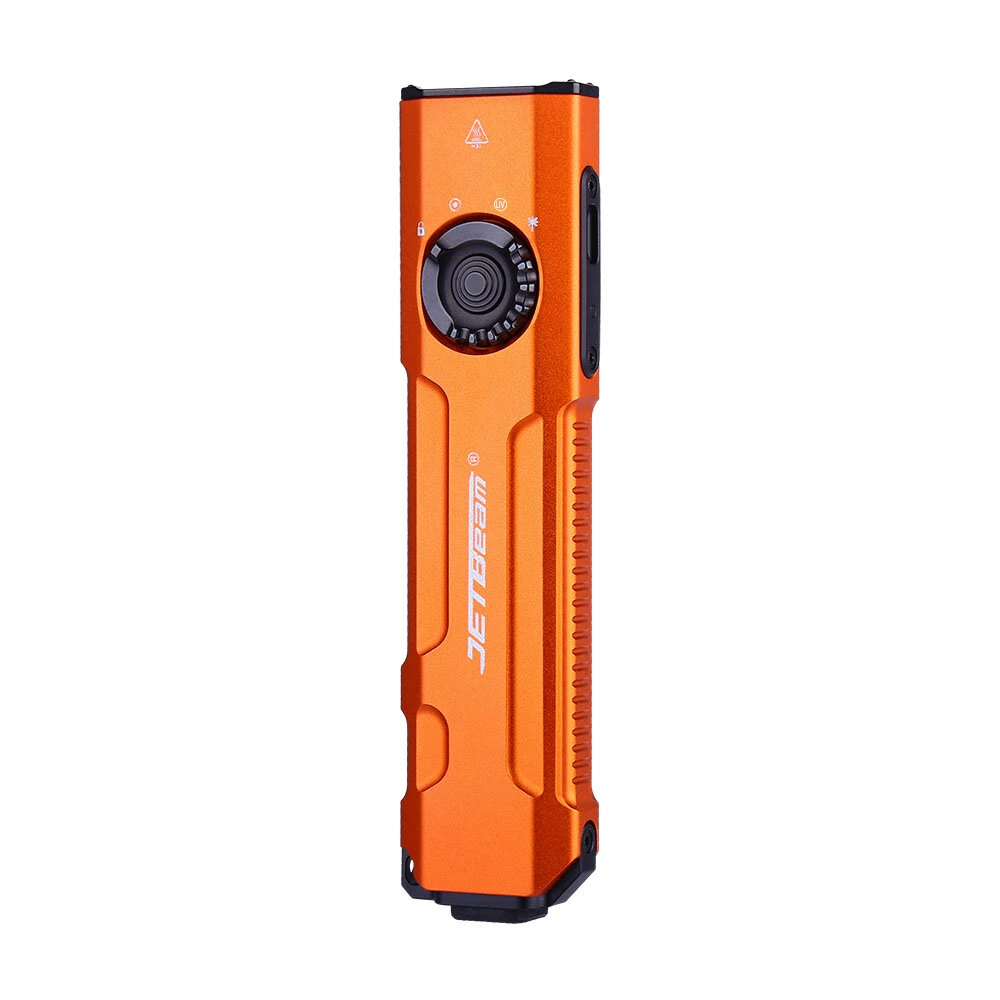 JETBeam E26 3-in-1 SST40 2000LM LED EDC Flashlight UV Detection Light & Green Laser with Battery for Daily Use Outdoor Camping Survival Tools