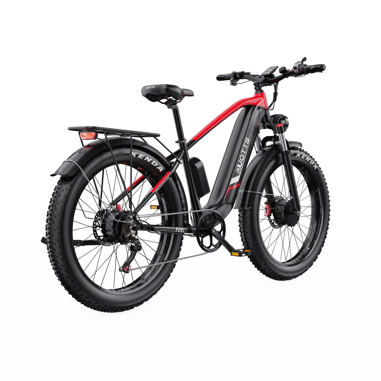 [EU DIRECT] DUOTTS F26 Electric Bike 48V 20AH SamsungBattery 750W*2 Dual Motors 26*4.0inch Fat Tires APP Support 50KM Max Mileage 150KG Max Load Electric Bicycle
