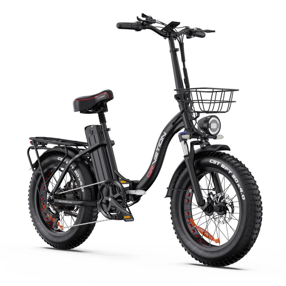 [EU DIRECT] DRVETION CT20 Electric Bike 48V 20AH SamsungBattery 750W Motor 20*4.0inch Fat Tires 80-120KM Max Mileage 150KG Max Load Folding Electric Bicycle