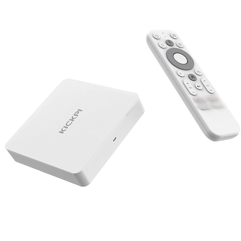 KICKPI KP1 2G+32G S905Y4 TV Box Android 11.0 ATV Google Certificated Dolby Audio Dual Band WiFi bluetooth-compatible Media Player with Remote Control Set Top Box