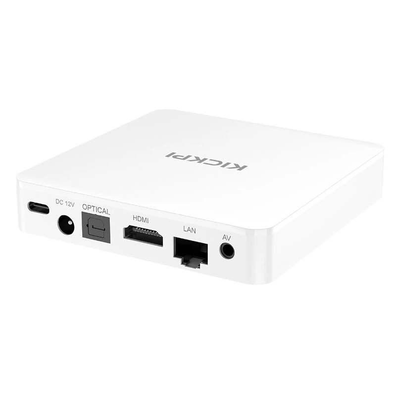 KICKPI KP1 2G+32G S905Y4 TV Box Android 11.0 ATV Google Certificated Dolby Audio Dual Band WiFi bluetooth-compatible Media Player with Remote Control Set Top Box