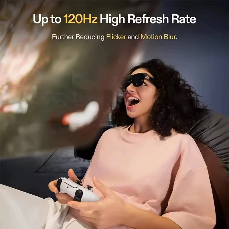 XREAL One AR Smart Glasses 477" HD Screen 3DoF Space Hovering 3D Real Glasses for iPhone Switch PS5 Game Private Cinema