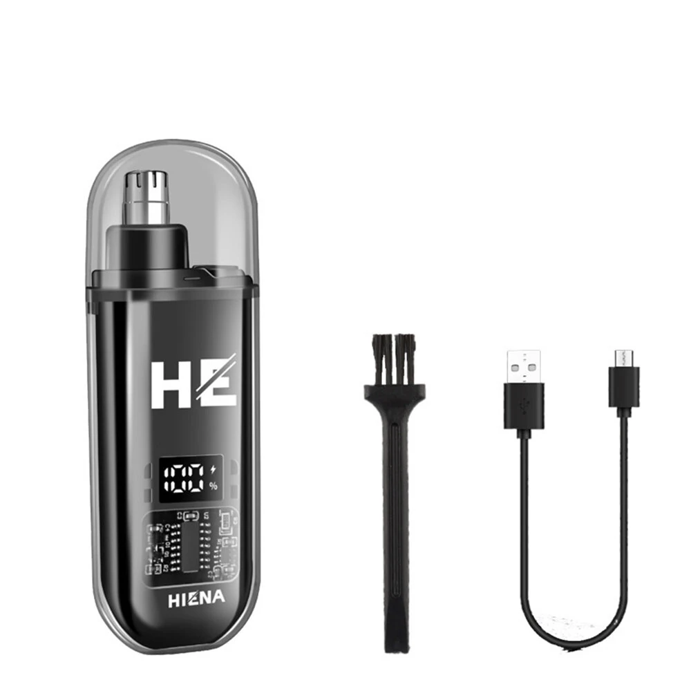 Electric Nose Hair Trimmer Rechargeable Powerful Motor 360° Rotating Head Universal Portable Nose Hair Trimming for Men Women