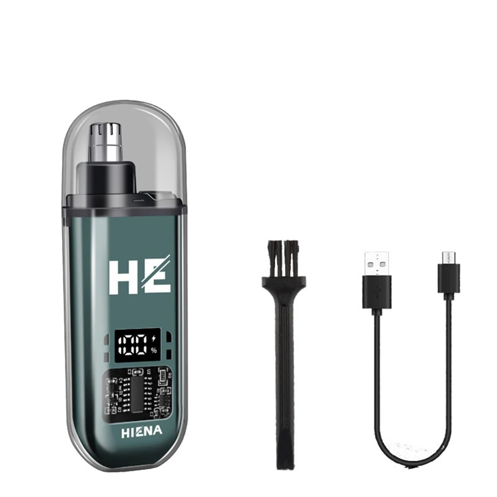 Electric Nose Hair Trimmer Rechargeable Powerful Motor 360° Rotating Head Universal Portable Nose Hair Trimming for Men Women