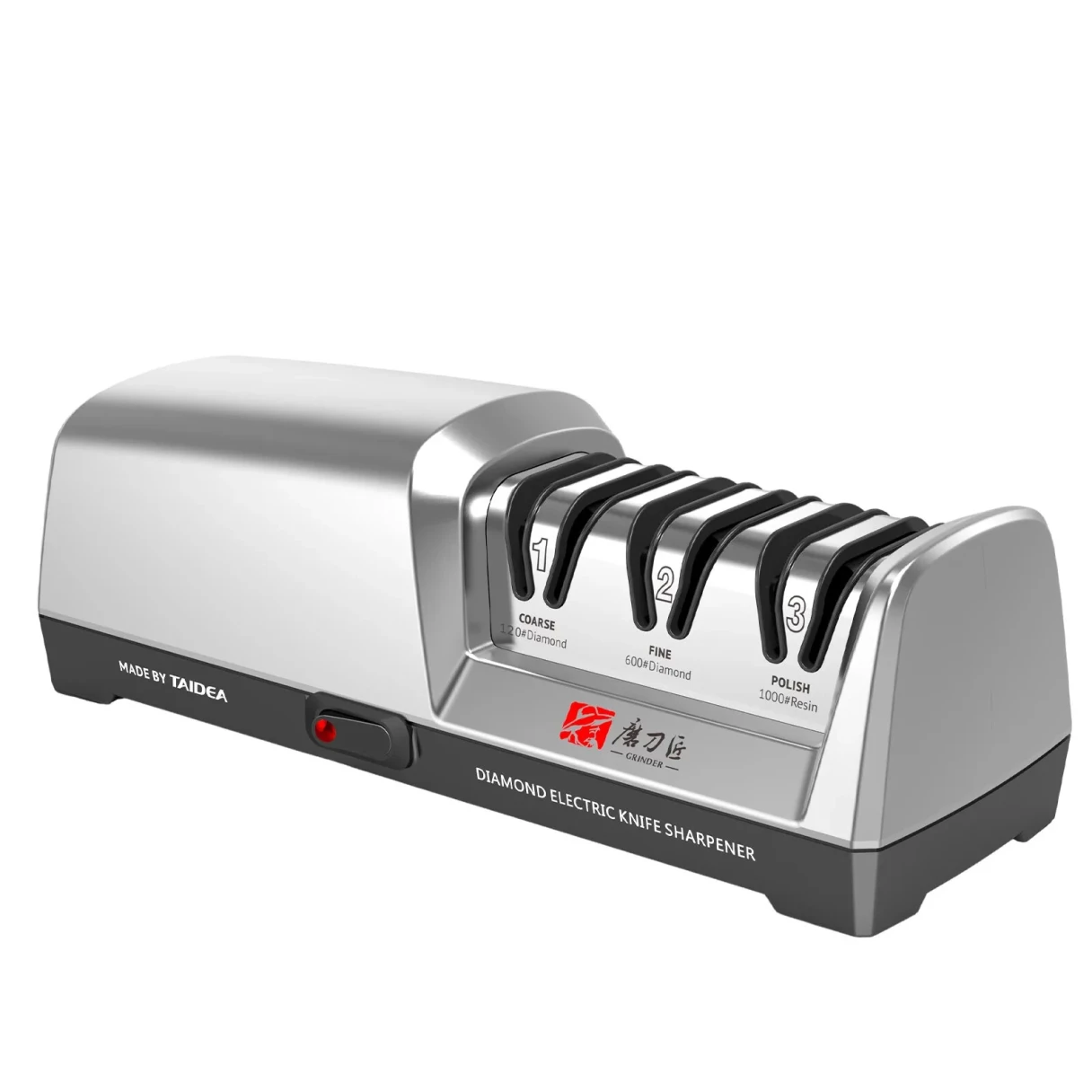 Household Automatic Multifunctional Quick Sharpener Electric Knife Sharpener 3-Stage System 15-20 Degrees Stainless Steel Kitchen Knive Sharpening Polishing