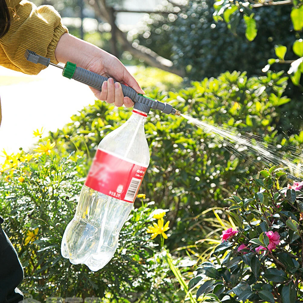 High Pressure Air Pump Manual Sprayer Adjustable Drink Bottle Spray Head Nozzle Garden Watering Tool Sprayer Agriculture Tools
