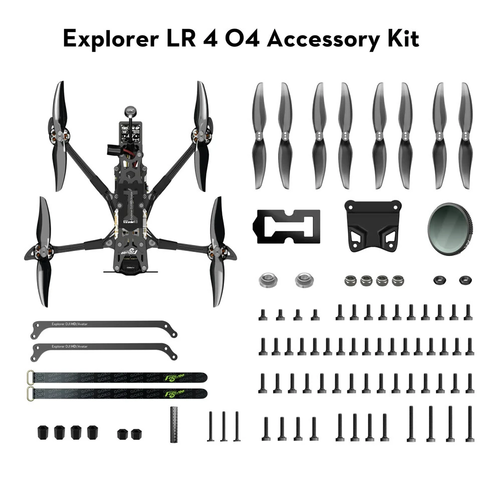 Flywoo Explorer LR 4 HD O4 4 Inch Long Range GPS RC FPV Racing Drone BNF PNP with Goku F722 mini Stack