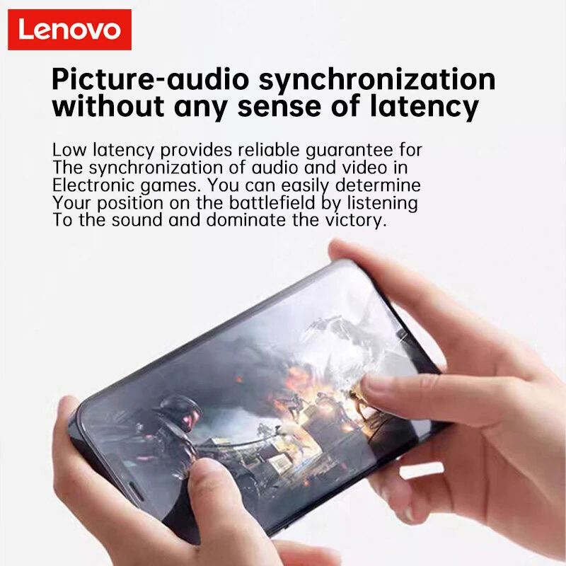 Lenovo EA220 TWS Earbuds Wireless bluetooth Earphone 13mm Composite Diaphragm Dynamic Coil 360° Surround Sound AI Call Noise Reduction 24H Playback Low Game Latency In-ear Sports Headphones