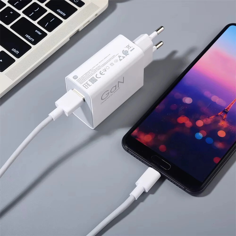 90W 1-Port USB Charger USB-C Fast Charging Wall Charger Adapter EU Plug for iPhone 16 16 Pro 15 14 13 Pro Max for Huawei Pura X for Xiaomi 15pro for Samsung Galasy S25 Ultra