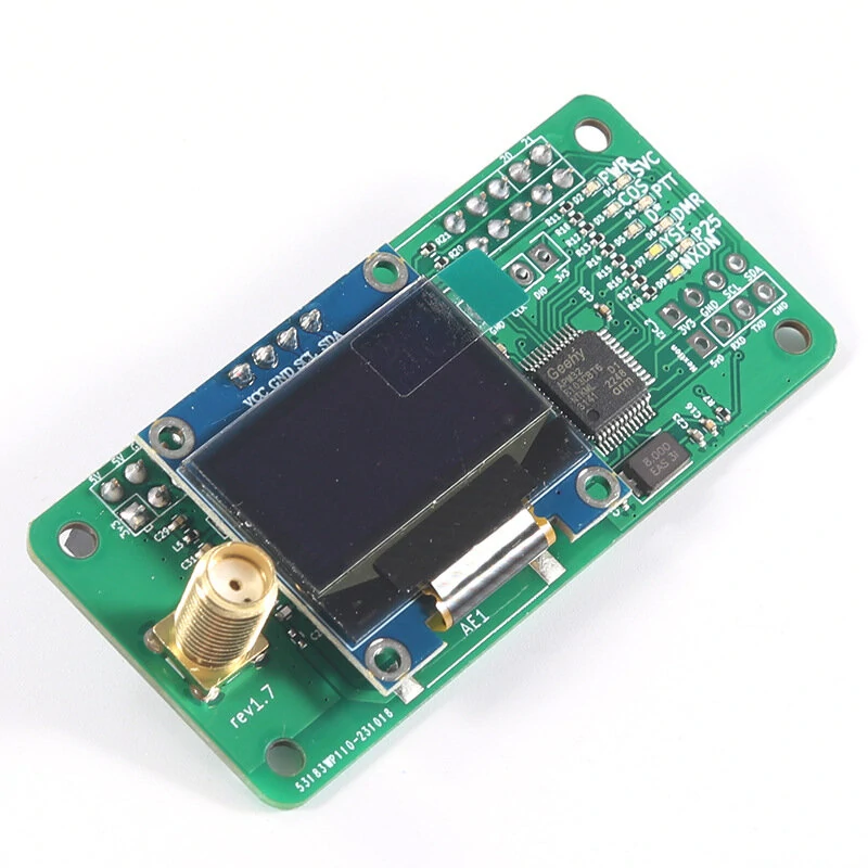 UHF&VHF Antenna + Aluminum Shell MMDVM Hotspot Support P25 DMR YSF for Raspberry pi