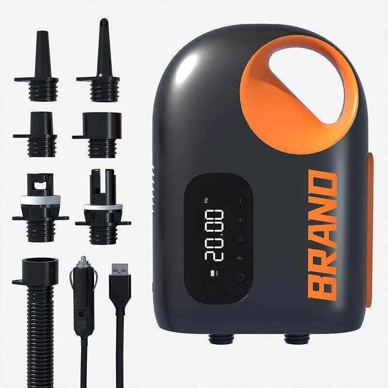 20PSI Electric SUP Air Pump 12000mah Inflatable Deflatable Air Inflator with DC12V Car LED Light for Outdoor Paddle Board Boat Kayak