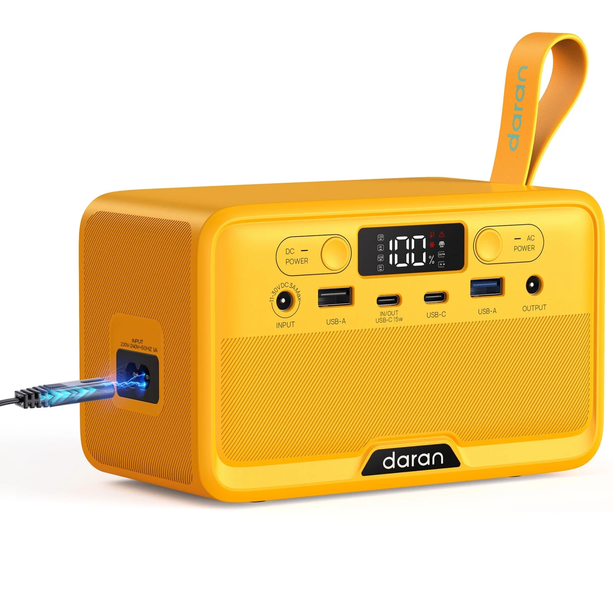 [EU Direct] DaranEner R100 100W Portable Power Station 89.6Wh LiFePO4 Battery Solar Power Bank, Portable Charger Small Electric Generator with AC Outlets & PD Fast Charging for Home Outdoor Camping Essentials Emergency