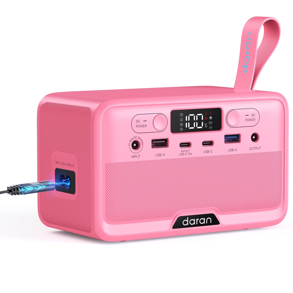 [EU Direct] DaranEner R100 100W Portable Power Station 89.6Wh LiFePO4 Battery Solar Power Bank, Portable Charger Small Electric Generator with AC Outlets & PD Fast Charging for Home Outdoor Camping Essentials Emergency