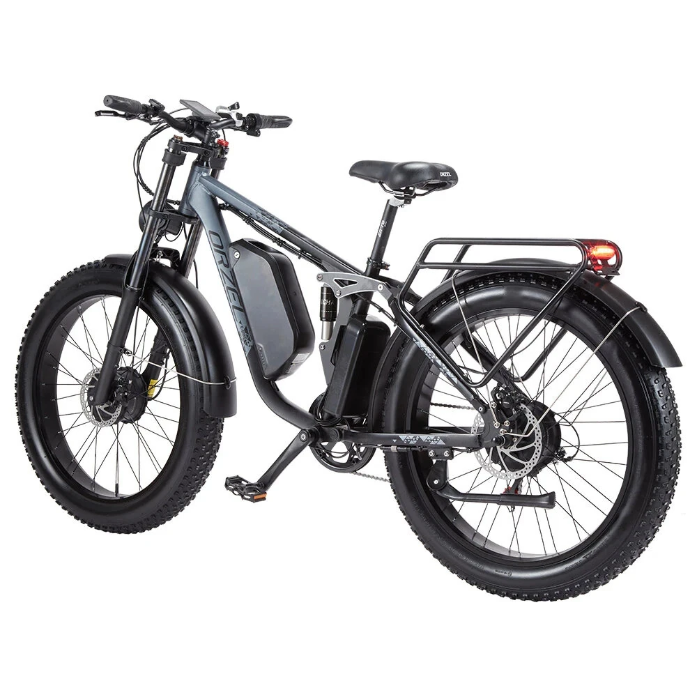 [EU DIRECT] ORZEL Ebike K17 48V 25AH 1000W*2 Dual  Motor 26 Inch Tire Electric Bicycle 90-120KM Mileage Range Max Load 150KG ORZEL Ebike K17