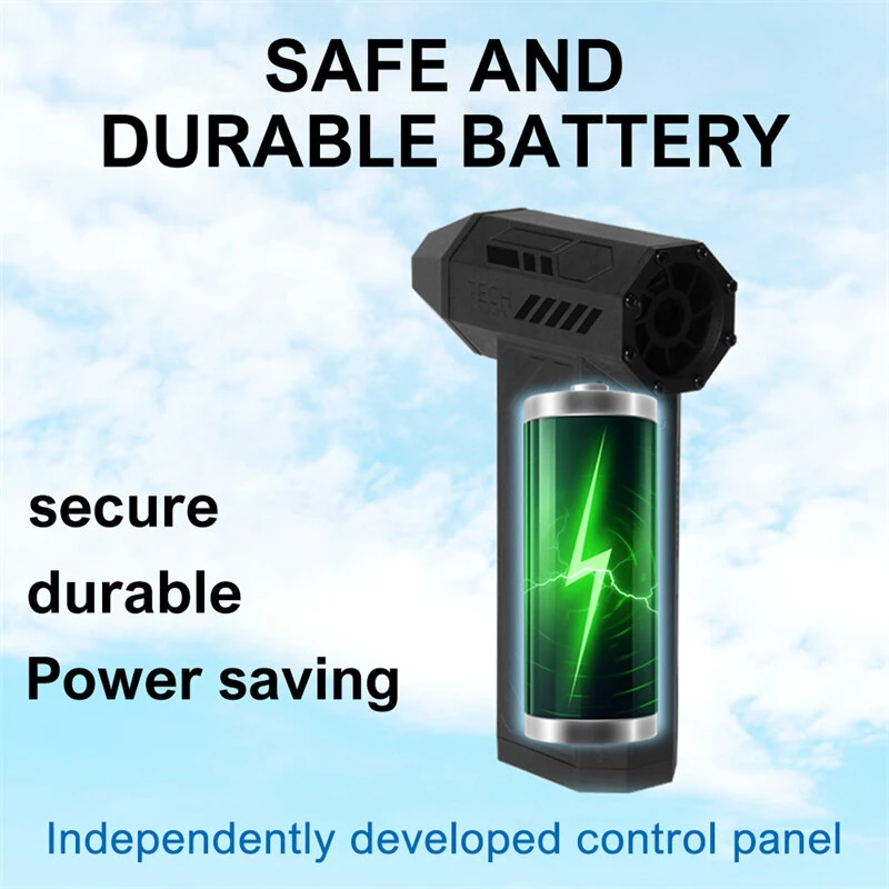 110,00RPM Mini Turbo Fan Brushless Motor Handheld Violent Turbo Fan Wind Speed 53M/S Electric Blower Snow Removal Air Dryer