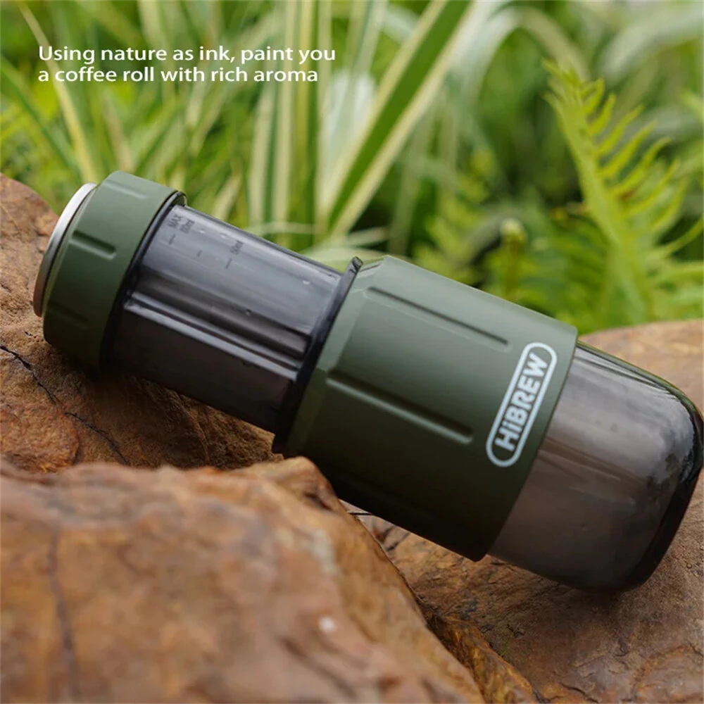 [EU Direct] HiBREW H4D Portable Manual Espresso Maker 2-in-1 NS Capsules & Ground Coffee 8~15 Bar Waterproof Campact Hand Press Brewer