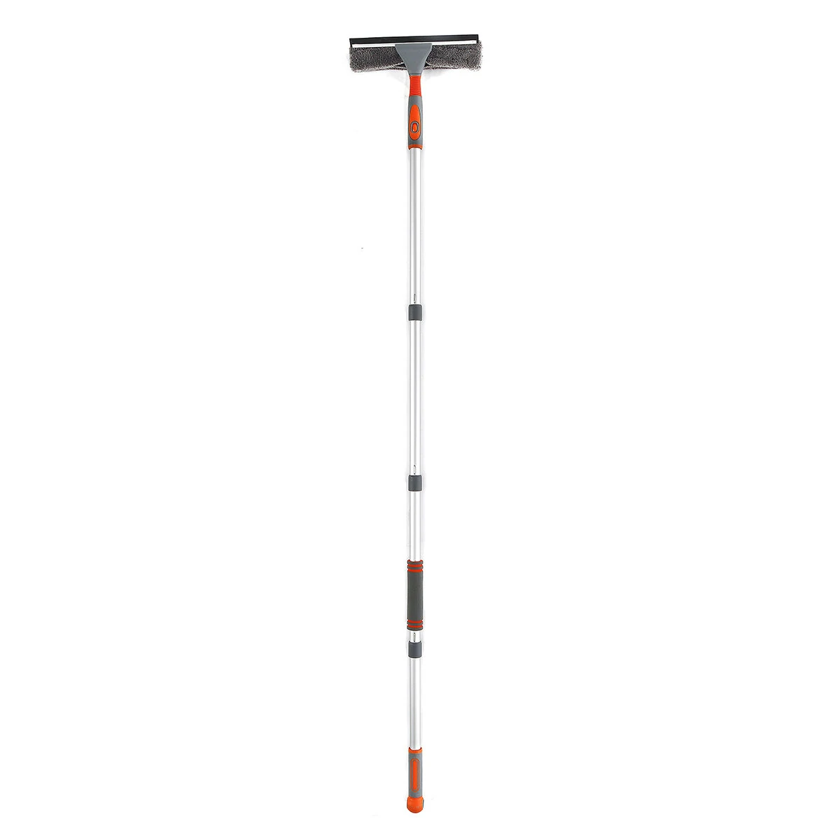 Window Cleaner Baban 61'' Aluminum Microfiber Cleaner Extension Pole Window Cleaning Washing Tool for Car Auto Indoor OutdoorLong Handle Car Cleaning Glass