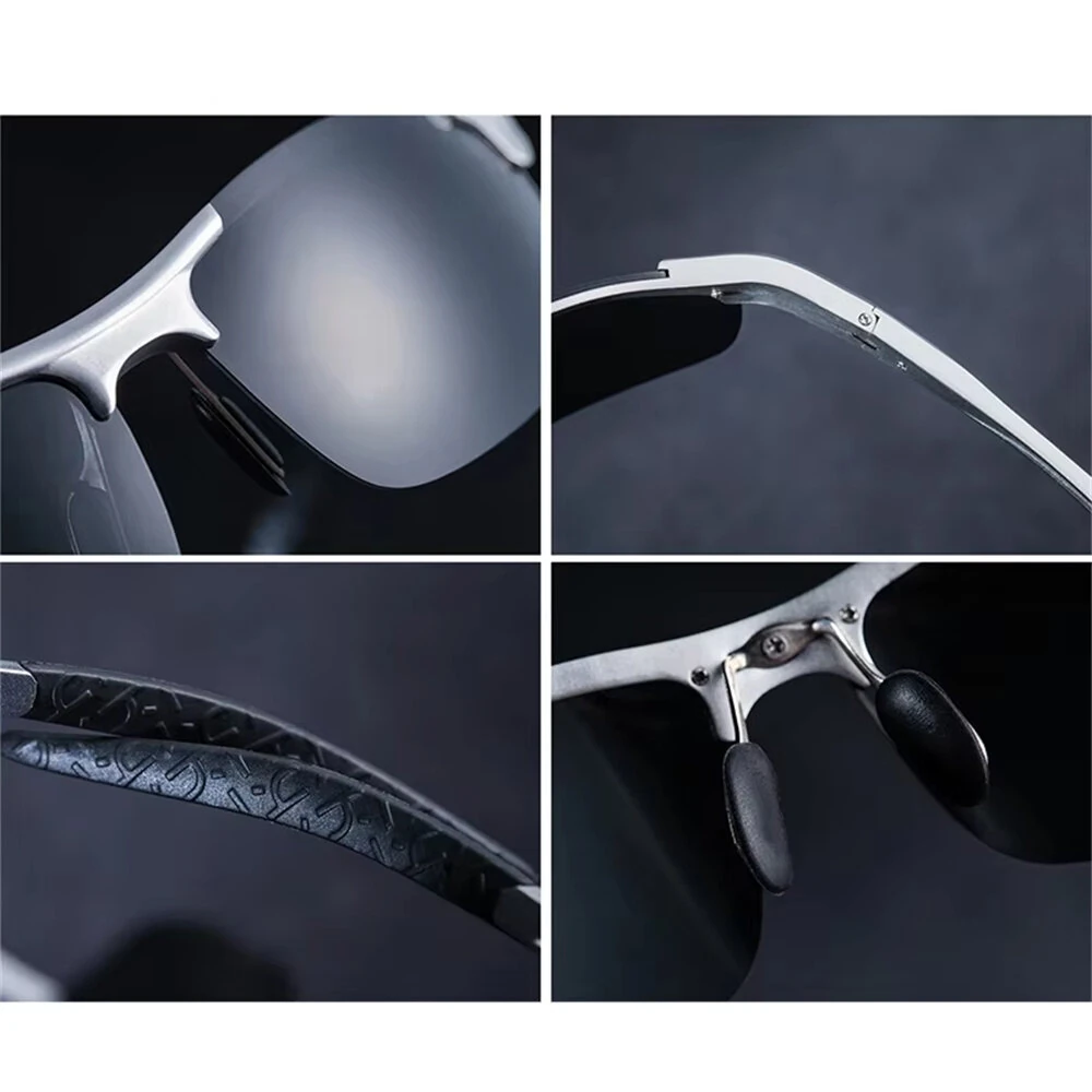 Classic Men Polarized Sunglasses Lightweight UV400 Protection Anti-Glare Sun Eyewear Glasses for Outdoor Climbing Fishing Travel