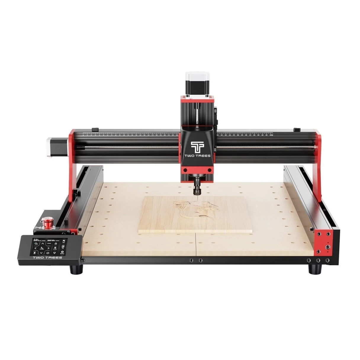 [EU/UK/US/BR Direct]TWO TREES TTC450 Pro CNC Laser Engraver 460x460mm Working Area Rounter Machine 80W Spindle Motor 3-Axis Control Cutting Engraving Tool for Wood Acrylic Aluminum