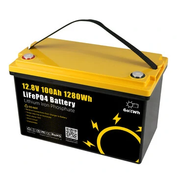 Gokwh 12V 100AH LiFePO4 Lithium Battery 1280Wh Energy Storage Box Battery Pack Series Built-in Smart bluetooth  BMS