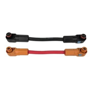 200A Energy Storage Cable Connector Adapter Black and Red Suitable for 48V 280AH/320AH/340AH Battery