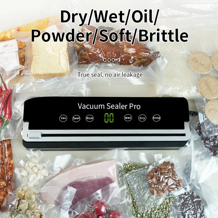 NovuLife 120W Vacuum Sealer Machine for Kitchen 30cm Sealing Built-in Cutter & Removable Drip Tray EU Plug Compact & Efficient
