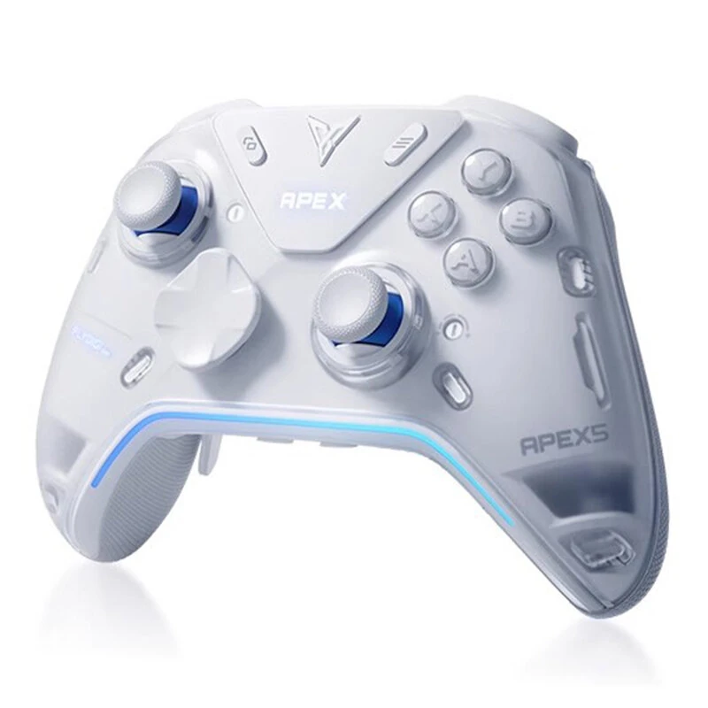 Flydigi APEX 5 Elite Controller Force Feedback RGB Lighting Wireless bluetooth Gaming Gamepad for PC/Switch/Mobile/TV APEX5 Six Axis Function 2025 New Edition