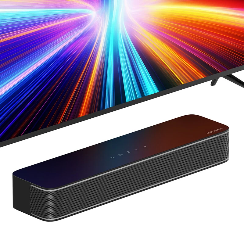 ULTIMEA Solo B30 Soundbar 120W 2.1 Channel bluetooth Soundbar with Built-in 3-inch Subwoofer BassMX Technology 121 Preset EQ Matrices Home Speaker Subwoofer with Remote Control