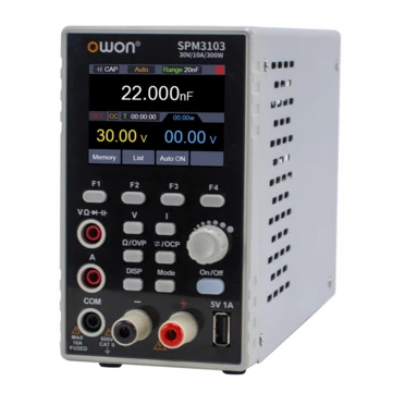 OWON SPM Programmable DC Power Supply SPM6103 SPM6053 SPM6103 SPM3103 150W/300W 60V/10A 60V/5A 2.8" LCD 10mV/1mA Resolution Digital Voltage Regulator Switch SPE3103 110V/220V