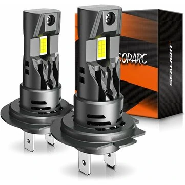 SEALIGHT S2-H7 LED Car Front Headlight 28000LM Headlamps Hi Low Beam  6500K LED Headlights